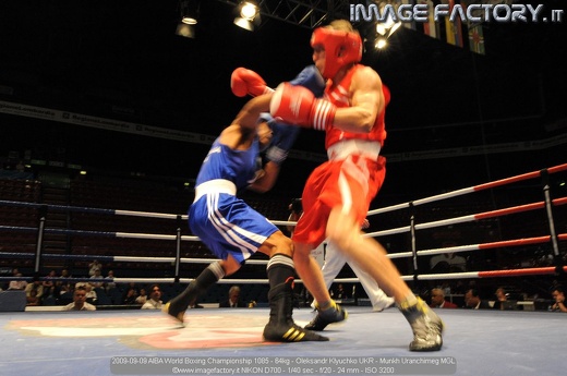 2009-09-09 AIBA World Boxing Championship 1085 - 64kg - Oleksandr Klyuchko UKR - Munkh Uranchimeg MGL